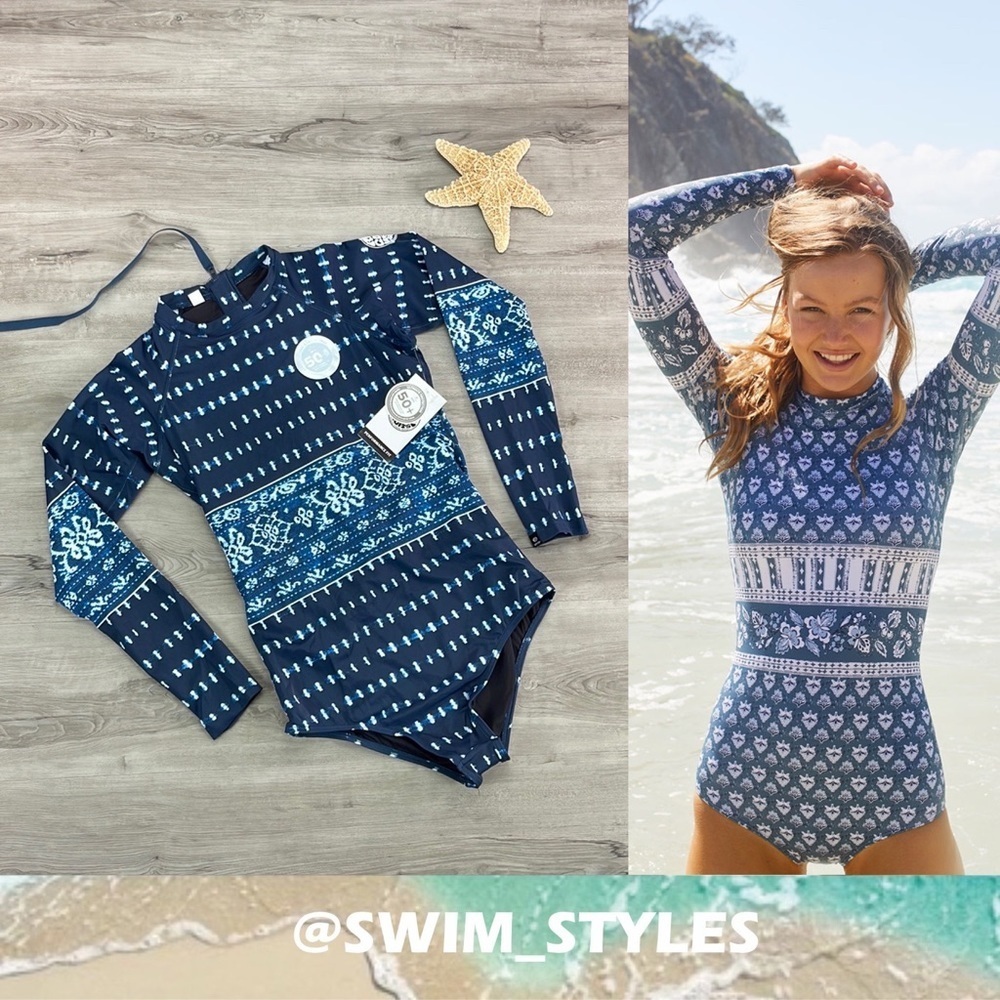 ☀️RIP CURL☀️ G BOMB L/SL BZIP UV SURFS